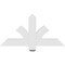 Ekena Millwork Redmond Architectural Grade PVC Gable Bracket, 36"W x 18"H x 2"D x 4"F, 12/12 Pitch GBP036X18X0204RED00 - alternate 5